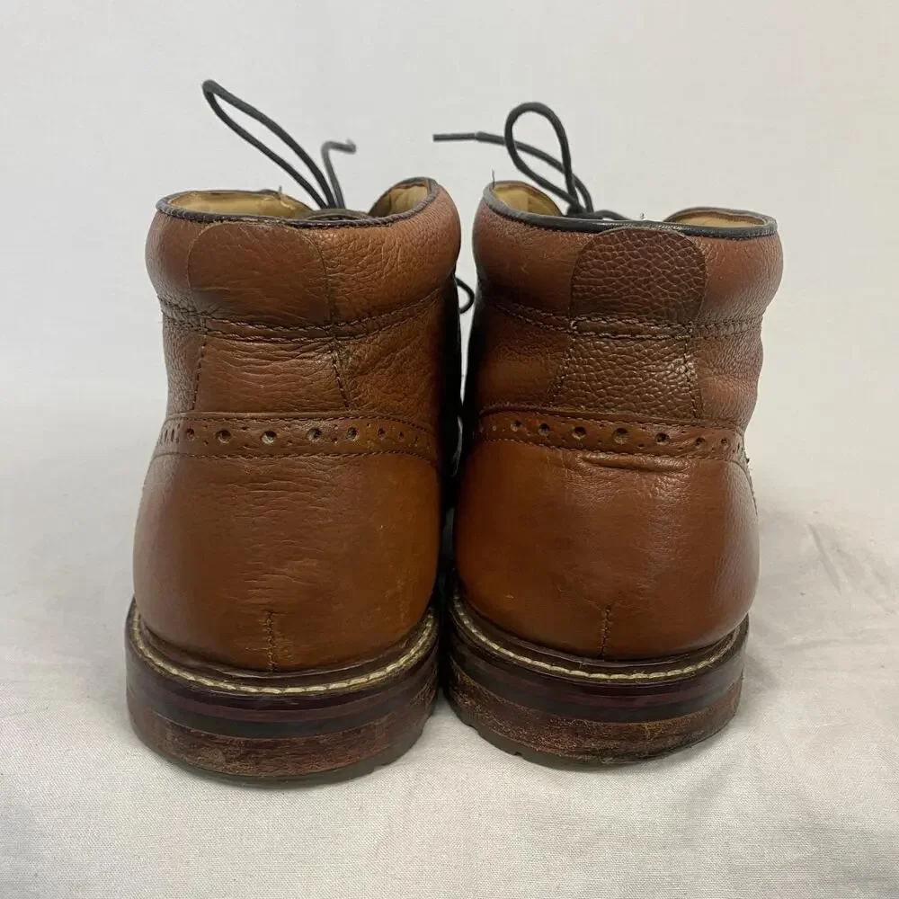 Florsheim Chukka Boots Mens 13 D Brown Leather Fenway Lace Up Lug Sole 11875-222